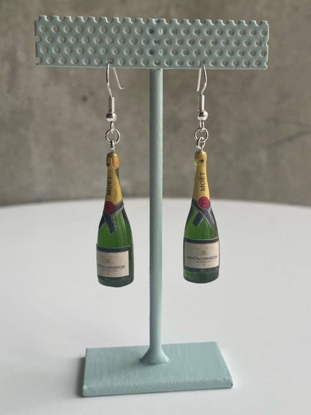 Champagne Bottle Drop Earrings